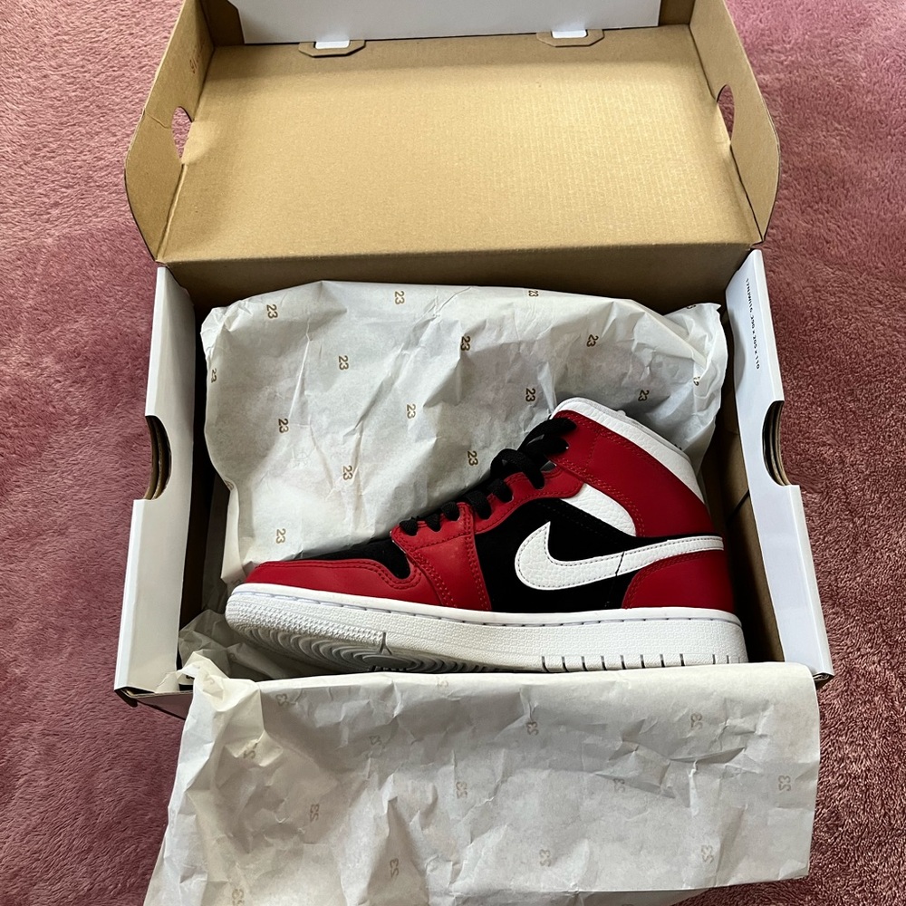 Nike - Jordan 1s Black Red White High-Top Sneakers